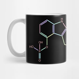 Psilocybin Kawaii Pastel Rainbow Molecule Mug